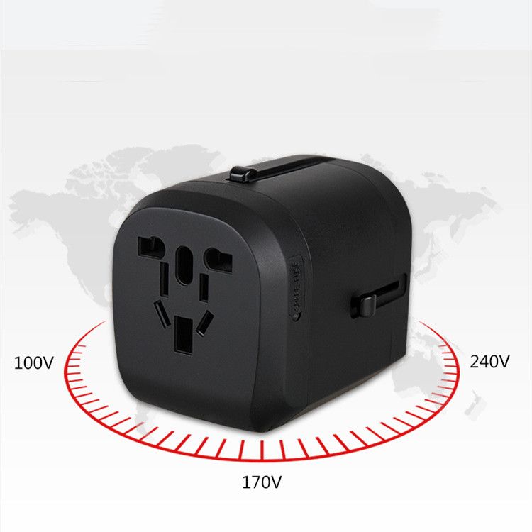Universal Travel Power Plug Adapter Socket US AU UK To EU Plug Travel Wall Converter With Four USB Charger 5V 2.1A