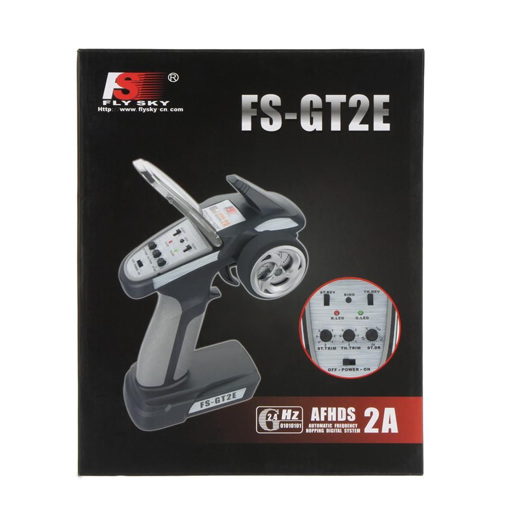 Flysky FS-GT2E AFHDS 2A 2.4ghz 2CH Radio System for RC Car Boat with FS-A3 Receiver
