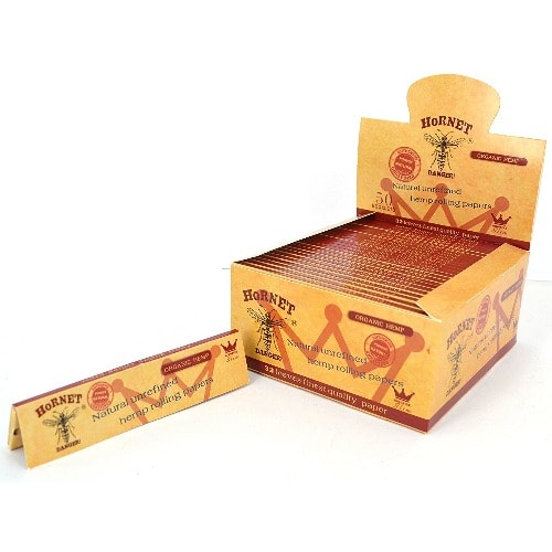 Box of Hornet Kingsize Slim Rolling Paper -50 Booklets
