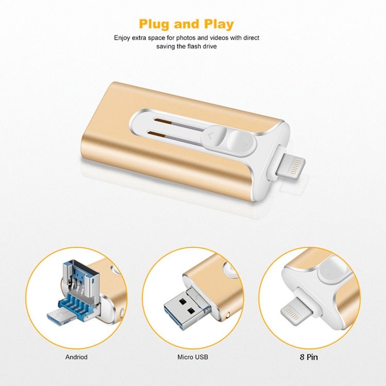 128GB 3 In 1 Phone Computer U-Disk