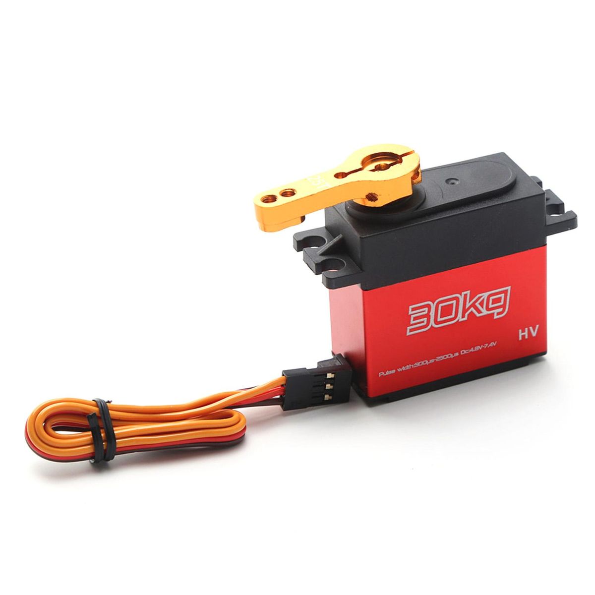 Digital Servo 30kg 4pcs High Torque 270° Stainless Steel Gear Servo for 1/8 1/10 1/12 Scale RC Cars Robot Manipulator with 25T Arm