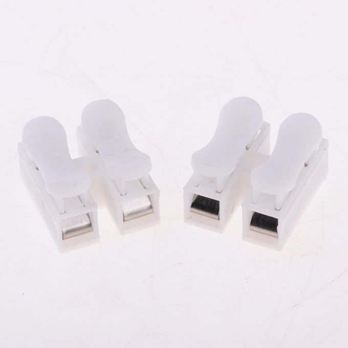 100pcs CH-2 Press Type Self-Locking Electric Wiring Spring Terminal