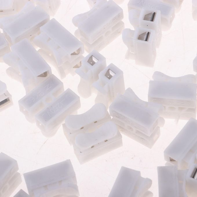 100pcs CH-2 Press Type Self-Locking Electric Wiring Spring Terminal