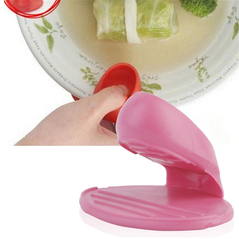 Kit Hen Dishes Sili One Oven Heat Insulated Finger Glove Mitt Prote Tor Hot-Random