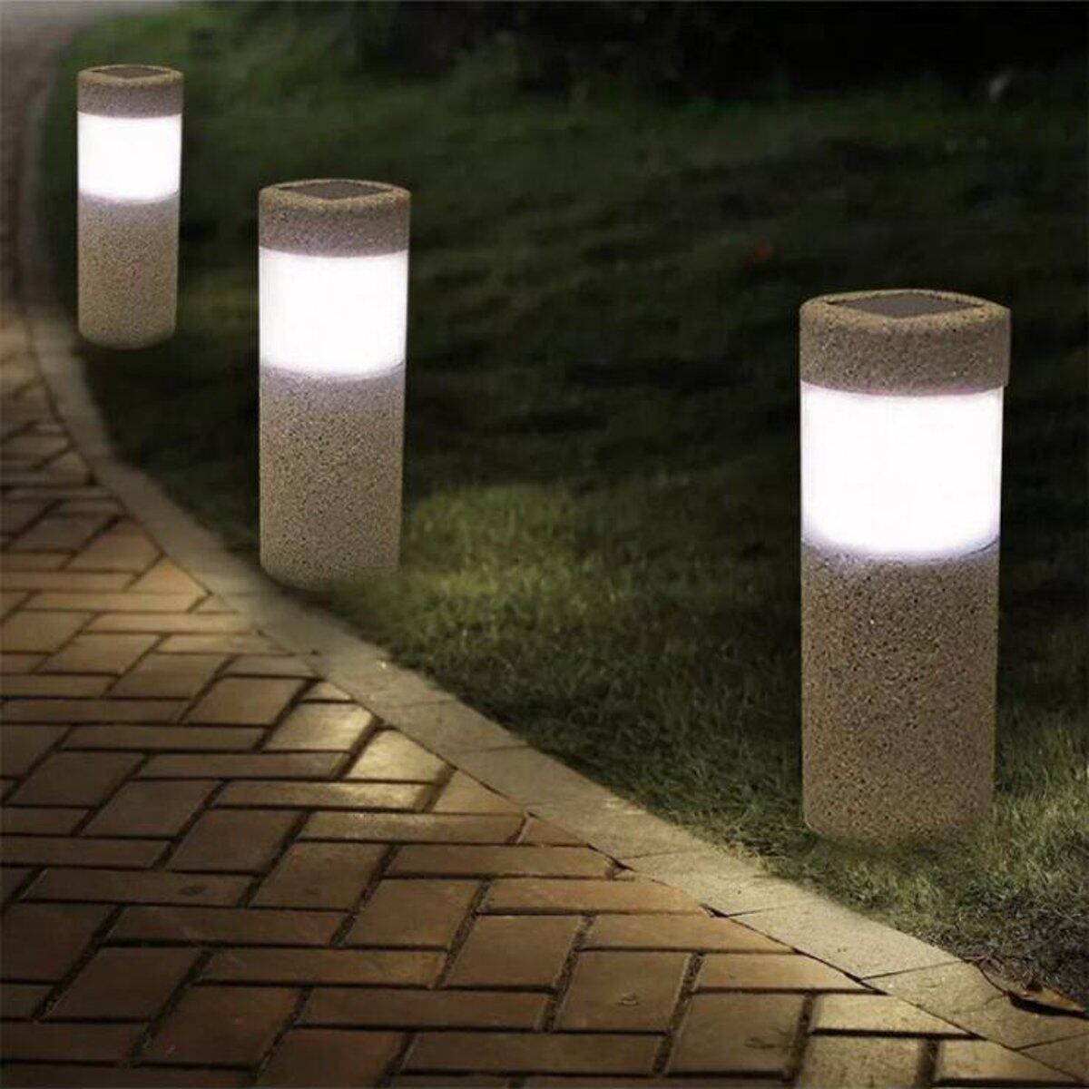 Waterproof Solar Powered LED Path Light Yard Garden Outdoor Landscape Lamp