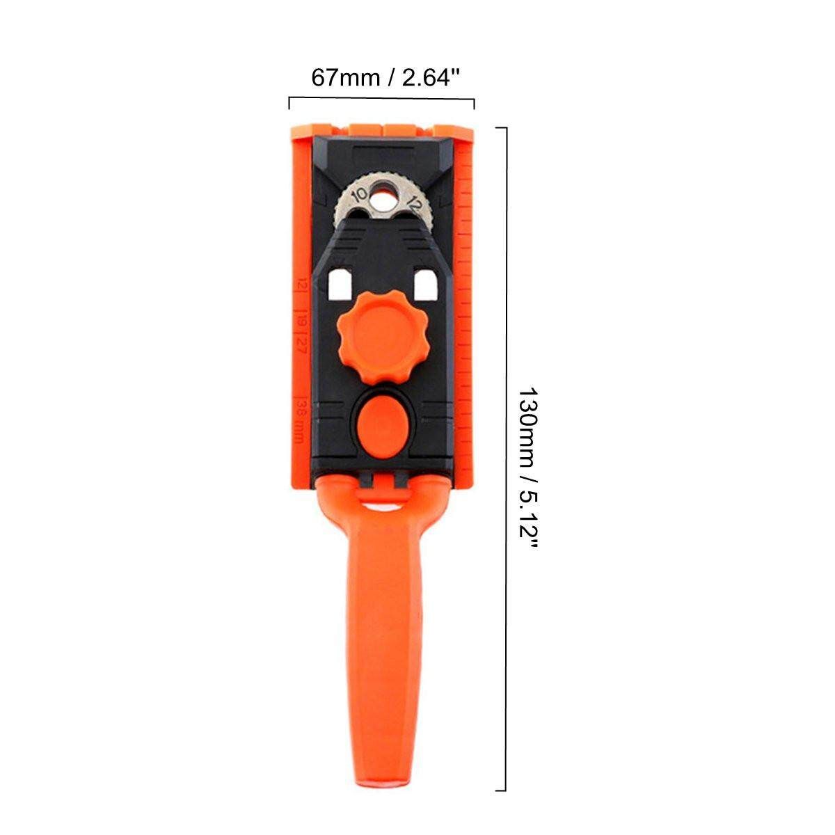 2 In 1 Undercover Jig Set Pocket Hole Kit Carry Case Wood Dowel Drill 6/8/10mm