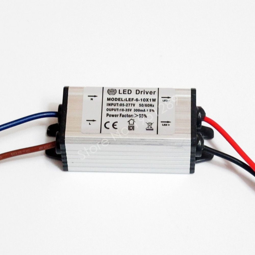 CE Certified IP67 300mA 6-10x1W Led Driver 6W 7w 8W 9W 10w