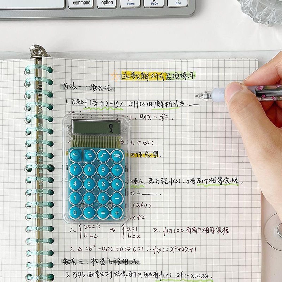 Pocket Calculator 8 Digit Mini Calculator For Blue