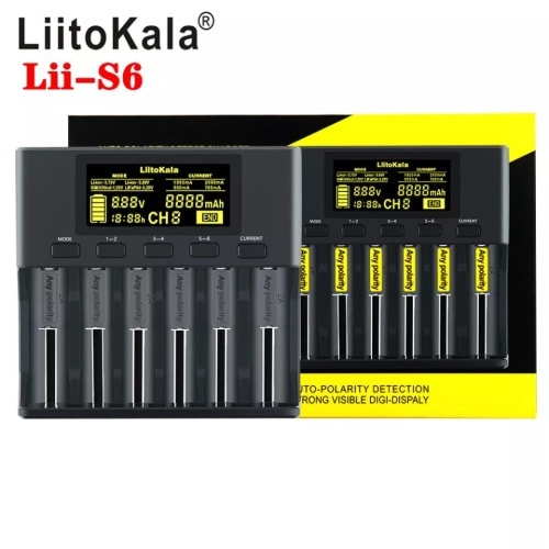 Liitokala Lii-S6 Smart Battery Charger With LCD Display