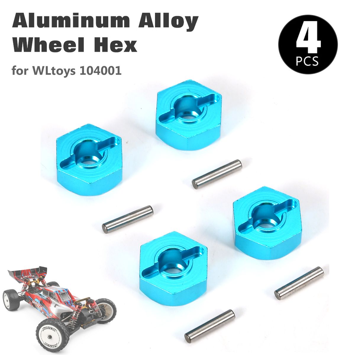 Aluminum Alloy Hub Hex Coupler Wheel Hex For WLtoys 104001