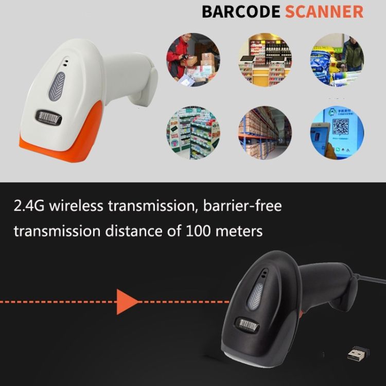 Barcode Scanner, Model: Two-dimensional Wireless + Bluetooth