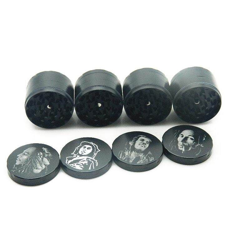 4 Piece Man's Head Patern Herb Grinder Metal Spice Crusher Zinc Alloy Pollen Catcher Smoking Accessories