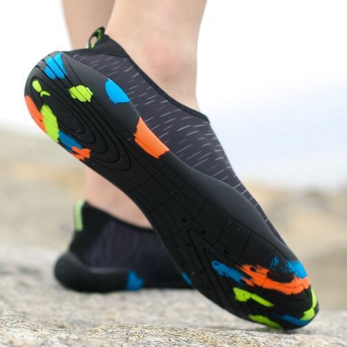 Unisex Water Shoes Beach Diving Climbing Shoes-Black