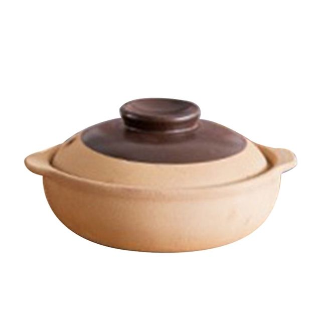 Unglazed Ceramic Material Casseroles Pot Rice Soup Stew Pot