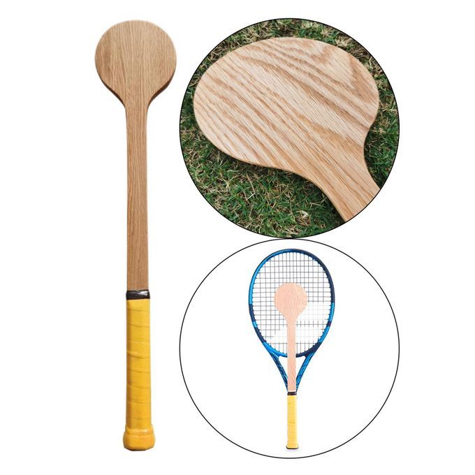 Functional Wooden Tennis Spoon For Mastering Sweet Spot Tennis Yellow