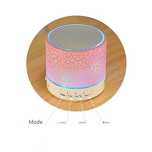 A9 Wireless Bluetooth Speaker Portable LED Mini Hands Free TF USB Subwoofer Music Sound Player For Car Phone Iphone PC(Purple) HT-S