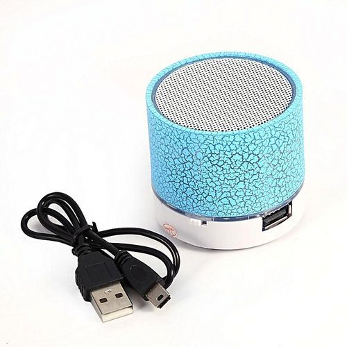 A9 Wireless Bluetooth Speaker Portable LED Mini Hands Free TF USB Subwoofer Music Sound Player For Car Phone Iphone PC(Purple) HT-S