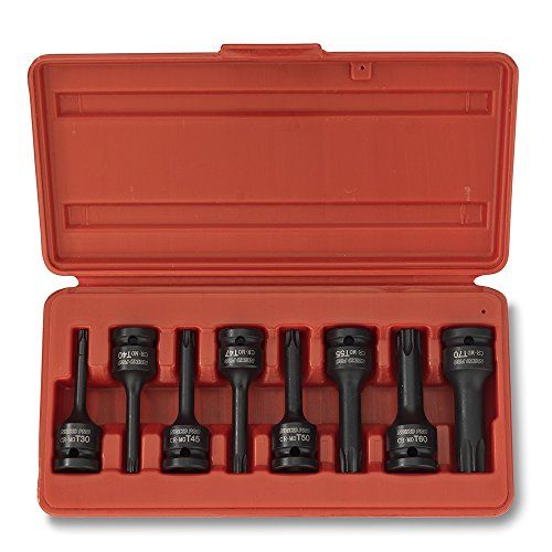 NEIKO 01138B 12 Drive Torx Star Driver Bit Socket Set  8 Pie