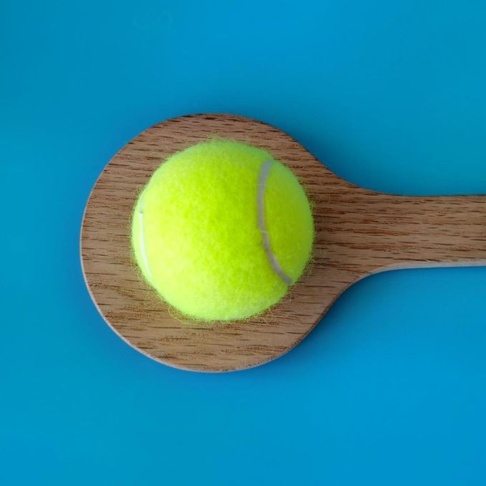 2X Wood Tennis Sweet Pointer Spoon Tennis Mid Sweet Point Hit Racket