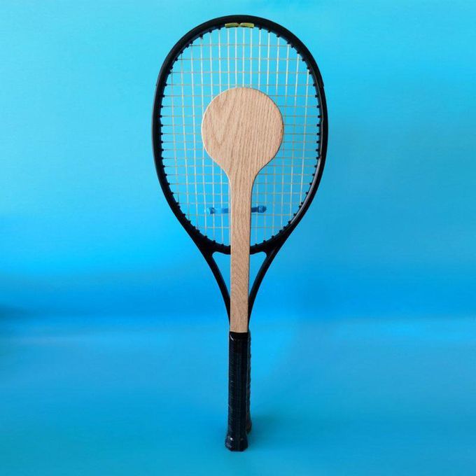 2X Wood Tennis Sweet Pointer Spoon Tennis Mid Sweet Point Hit Racket