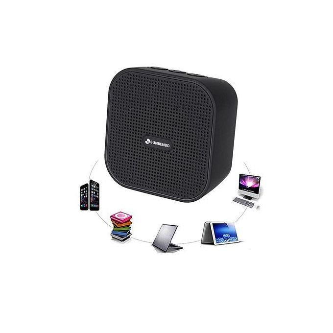 Portable Outdoor Wireless Subwoofer Bluetooth Speaker TF Card Slot(Black) HT-S