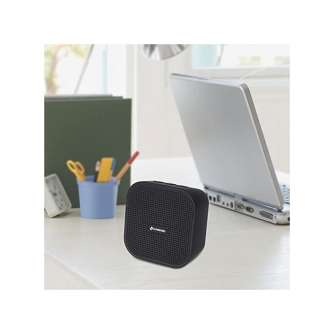 Portable Outdoor Wireless Subwoofer Bluetooth Speaker TF Card Slot(Black) HT-S