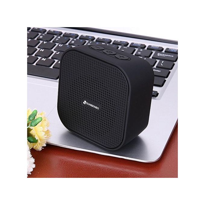 Portable Outdoor Wireless Subwoofer Bluetooth Speaker TF Card Slot(Black) HT-S