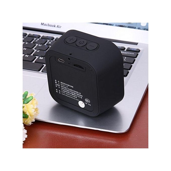 Portable Outdoor Wireless Subwoofer Bluetooth Speaker TF Card Slot(Black) HT-S