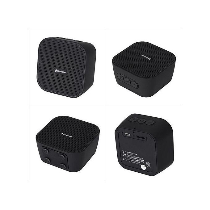 Portable Outdoor Wireless Subwoofer Bluetooth Speaker TF Card Slot(Black) HT-S