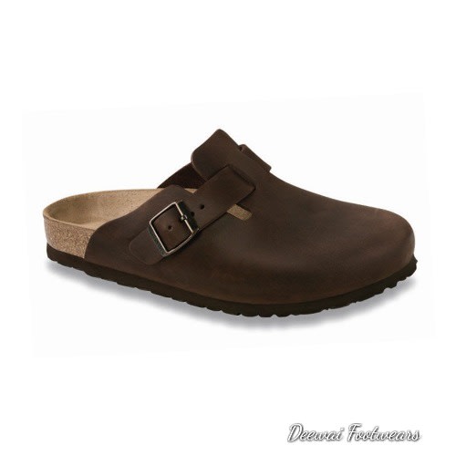 Deewai Italian Nubuck Leather Birkenstock Mule