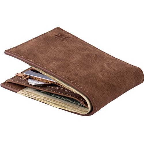 Men's  Leather Wallet - Brown
