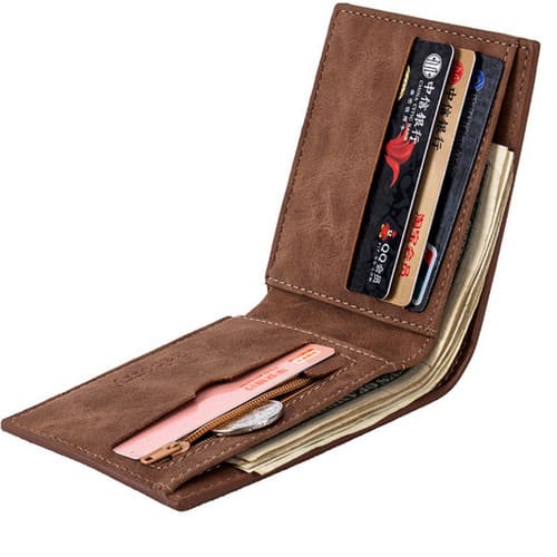 Men's  Leather Wallet - Brown