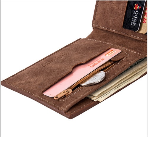 Men's  Leather Wallet - Brown