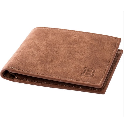 Men's  Leather Wallet - Brown