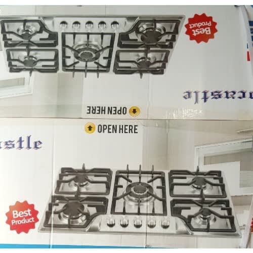 5 Burner Built In Stainless Steel Gas Stove