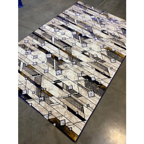 Pattern Center Rug - 5 By 7ft - Multicolor
