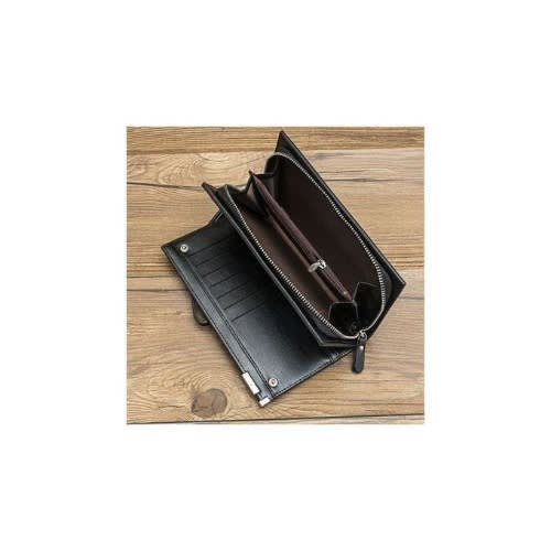 Unisex Multi-function Zipper Clutch & Wallet-Black