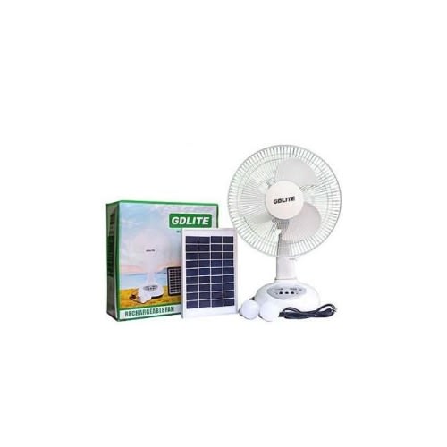 Rechargeable Fan With Solar Panel Gd-8019