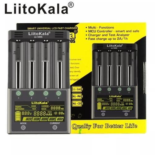 Liitokala Lii-500S Smart Battery Charger With Lcd Display