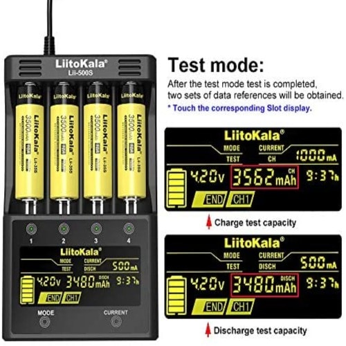 Liitokala Lii-500S Smart Battery Charger With Lcd Display