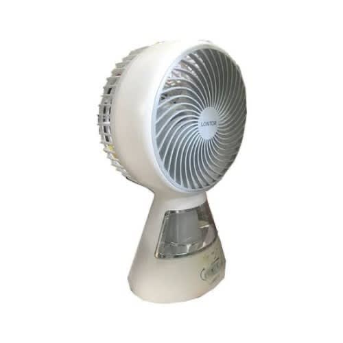 Rechargeable Table Fan With Led Light -6" -1500mAh - A24367