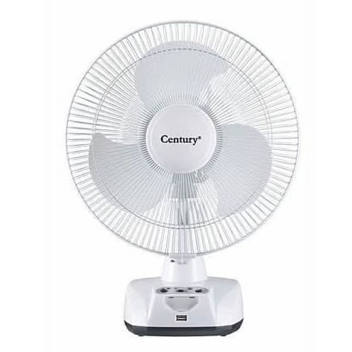 Century 12-inch Rechargeable Table Fan - 24W