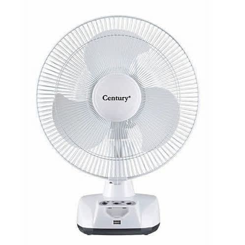 Century 12-inch Rechargeable Table Fan - 24W