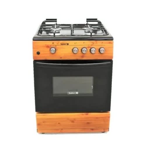 4 Burner Gas Cooker - 60×60 Cms - wood
