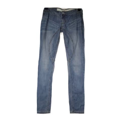 Straight Leg Denim Stone Wash Jeans
