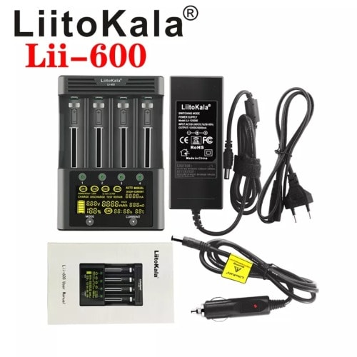 Liitokala Lii-600 Smart Battery Charger With Lcd Display