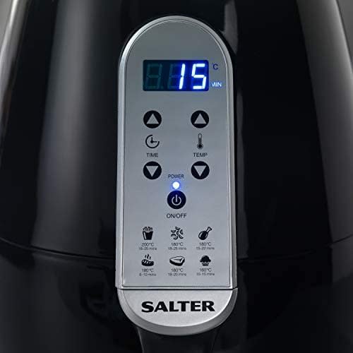 Salter Ek2559 Xl  4.5 L Hot Air Fryer With Non-stick Basket -1500w-Black