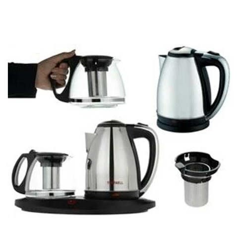 Teafaell Electric 2 In 1 Stainless Steel Tea Maker &  Kettle