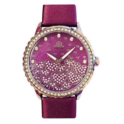 Women’s Leather Watch, Purple