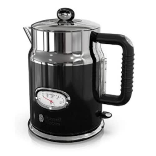 Retro Vintage Cream - Black Kettle - 1.7litres Capacity